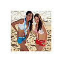 Two Piece Set Halter Top with Boyshort Bottom Swimwear 2833 (LYU004)