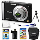 Panasonic Lumix DMC-FS20 10.7mp câmera digital com 3.0 polegadas LCD 4gb + bateria + SD + 6 bônus szw668