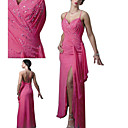 gaine / colonne bretelles spaghetti-parole longueur chiffon tenue de soirée / robe de bal (gye004)