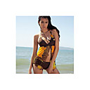 Two Piece Set Halter Top with Scoop Bottom Swimwear 2879 (LYU007)