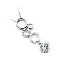 sterling zilveren hanger fashion cz-cz ketting d24663 (szy1406)
