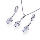 Rhodium Plated Elegant Shining CZ Jewelry Set-Cubic Zirconia Jewelry Set SYX-0340 (SZY1708)