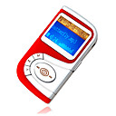 1gb stilvolle mp3-Player mit Lautsprecher rot & Silber (szm207)