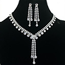 Elegant CZ Tassel Wedding Jewelry Set (SZY1739)
