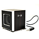 Digital Speaker With Cool Seven-Color Light For IPOD/MP3 Player/DVD Player Black (MD-18)