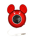 Cool Cartoon Mouse Digital Speaker For IPOD/MP3 Player/PC/Notebook/DVD Player Red (MD-2001)