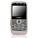 S2 dual quad band metal carta ultra-sottile copertura dello schermo del telefono cellulare touch grigio (szrw229)