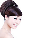 Synthetic Hairpiece - Dark Coffee Straight Ponytail Wrap