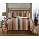 4-pc jogo do comforter da listra do algodão (bk416)