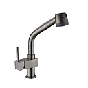 grifo de la cocina sola manija tirar Juego Central de cromo-out - envío gratis (HN-4c07)