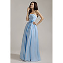 A-line Strapless Floor-length Taffeta Bridesmaid/ Wedding Party/ Evening Dress (FSD0219)