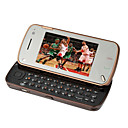 E97 seule bande double carte quad clavier qwerty appareil lampe de poche à écran plat tactile du PDA d'affaires de téléphone portable slide brun (szrw