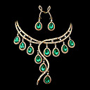 magnífico cúbicos CZ joyas zirconia Parte set (ystl2565)