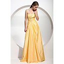 A-line Strapless Floor-length Satin Taffeta Prom/ Evening Dress (FSD0261)