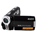riche R50 5.0MP CMOS 16.0mp caméscope numérique enrichi avec écran tactile 3.0inch lcd zoom numérique 8x (smq5657)