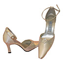 Satin Upper High Heel Closed-toes Party ShoesMore Colors