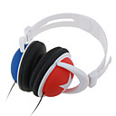 3.5mm High Fidelity Fashion Design Over-the-Head Headphone with Microphone Red&Blue(SZM1168)