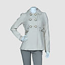 High Waist Military Pea Coat Women's Coat (4865)