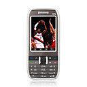 E75 Quad Band Dual Card Dual Standby Flat Touch Screen Bar Cell Phone Silver (2GB TF Card)(SZ05440284)