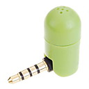 micrófono mini grabadora de voz con correa para todos los iPod (verde)
