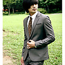 Men's Grey 1-Button Wool Leasure Suit (LGT1110-1)