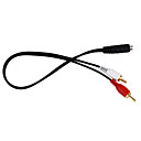 3.5mm Audio Jack (Female) to RCA Audio Converter (20cm)