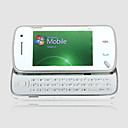 N97 style Windows Mobile 6.1 WiFi Java Bluetooth clavier QWERTY double caméra 3.0 pouces plat à écran tactile blanc de téléphone portable (carte 2GB T