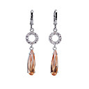 Beautiful 18K Gold Plated CZ Cubic Zirconia Earrings (0292-91114-15)