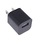 ultra-mini 1000mA adaptateur usb / chargeur-black (100 ~ 240V AC)