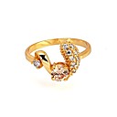Beautiful 18K Gold Plated CZ Cubic Zirconia Rings (0292-91117-03)