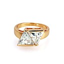 Beautiful 18K Gold Plated CZ Cubic Zirconia Rings (0292-91115-11)