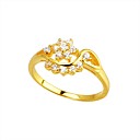 Beautiful 18K Gold Plated CZ Cubic Zirconia Rings (0292-91105-06)