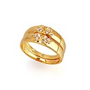 Beautiful 18K Gold Plated CZ Cubic Zirconia Rings (0292-91117-02)