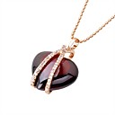 Beautiful 18K Gold Plated CZ Cubic Zirconia Necklaces (0292-91010-08)