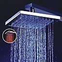 8 pollici soffione doccia in ottone con luce led cambia colore