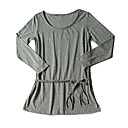 manches longues col rond motifs de points ceinturés Women's Tops (4201ba3008-0741)