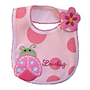 One-Piece Pink Beetle Baby Bib - Waterproof
