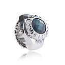 fiore anello regolabile con orologio