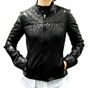 100% schapenhuid rooster patroon jas vrouwen outerwears (0102al002-0740)