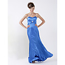 Sheath/ Column Sweetheart Floor-length Elastic Silk-like Satin Bridesmaid/ Wedding Party Dress (HSX174)