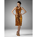 Sheath/ Column V-neck Short/ Mini Sequined Fabric Cocktail/ Homecoming Dress(GYDL017)