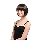 Capless Short High Quality Synthetic Natural Look Dark Coffee Bob Hair Wig