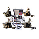 Livraison gratuite Kit Professionnel TATTOO MACHINE série complète avec 4 mitrailleuses tatouage (0359-02.07-A016)