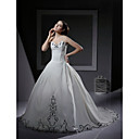 robe de bal sweetheart robe de mariée de train avec de la broderie