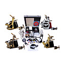 Livraison gratuite Kit Professionnel TATTOO MACHINE série complète avec 4 mitrailleuses tatouage (0359-02.07-B004)