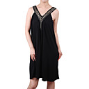 V-Ausschnitt Ausschnitt camisole Glasperlen Damenkleider (1801bc008-0736)