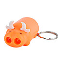 mignonne de vache 2-lampe de poche porte-clés (piles incluses / batteries incluses)