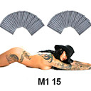 Free Shipping 50 Pcs Sterilized Size 15 Single Stack Magnum (M1) Tattoo Needles(0359-03.16)