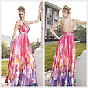 A-line Straps Ankle-length Sleeveless Elastic satin Quick Delivery/ Evening Dress (OFGC411)