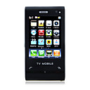 mini C5000 banda cuádruple doble tarjeta java doble cámara de televisión linterna bluetooth pantalla táctil teléfono celular negro (tarjeta de 2GB TF)